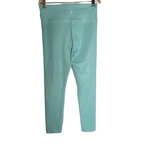 Zyia Active Turquoise Metallic Light n Tight High Rise Leggings Size 6-8